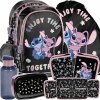 PLECAK STICH SZKOLNY DLA DZIEWCZYNY DO 1 KLASY STITCH i LILO ZESTAW 5w1